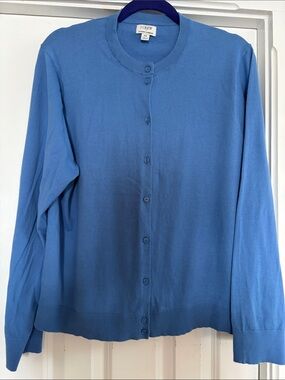 J. Crew Light Blue Cardigan Sweater